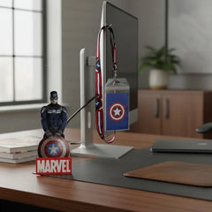 Porta Carnet Cinta Escudo Capitán América