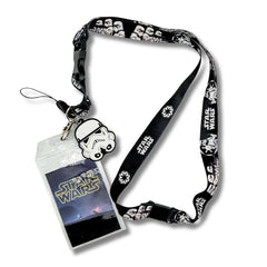 Porta Carnet Cinta Star Wars Stormtrooper Blanco y Negro