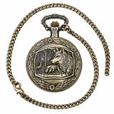 Reloj de Bolsillo Lobo del Bosque