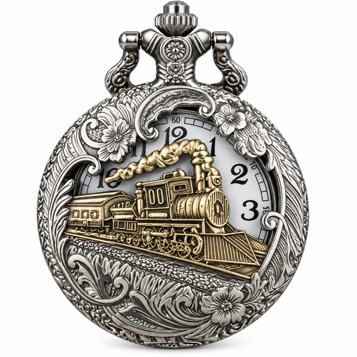 Reloj de Bolsillo Vintage Locomotora