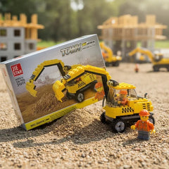 Retroexcavadora Serie Construcción Urbana Tipo Lego