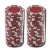 Set Fichas Póker Rojas x 50 Unidades Calidad Casino Vip dos Filas