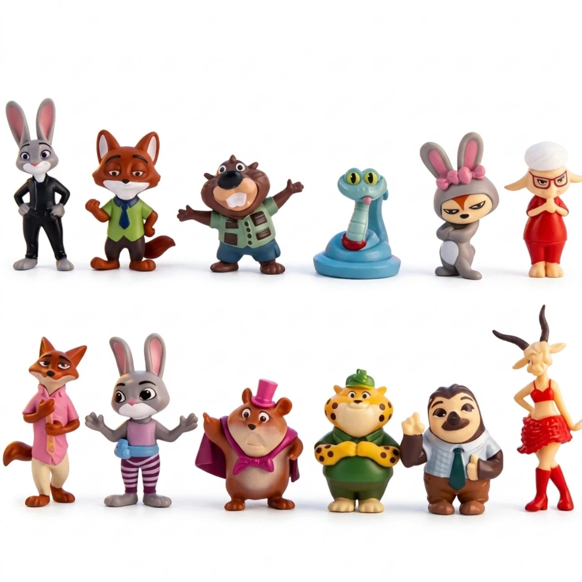 Set Figuras Mini Zootopia 12 Personajes 7 cm