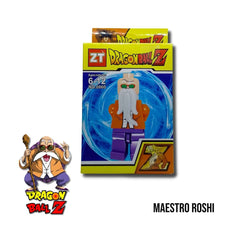 Maestro Roshi Serie Dragon Ball Z Tipo Lego en caja vista frontal