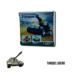 Tanque Ligero Serie Ciudad Tipo Lego en caja vista frontal