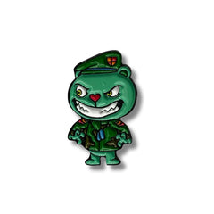 Pin Metálico Happy Tree Friends Flippy Malo Verde