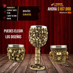 Promoción 4: Copa de Vino x 1 + Copas Shots x 2