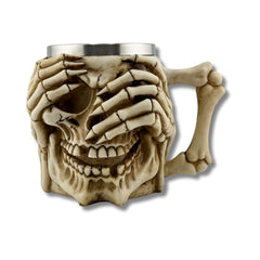 Mug Calavera Manos en los ojos