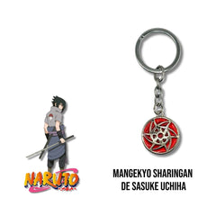 Llavero Metálico Mangekyo Sharingan de Sasuke Uchiha