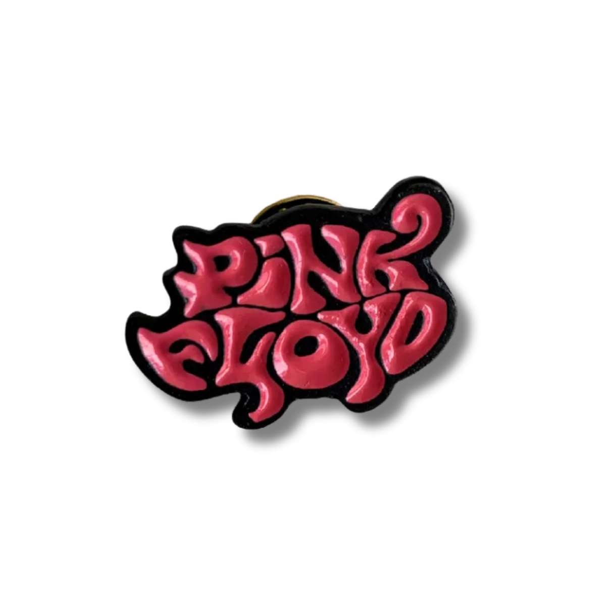 Pin Metálico Pink Floyd Rosa Fondo Negro