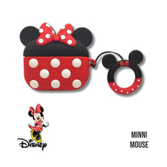 Funda Protectora AirPods Pro Minnie Mouse + Ruedita