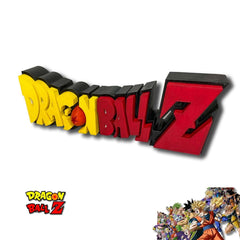 Letrero en Impresion 3D de Dragon Ball Z Vista Frontal