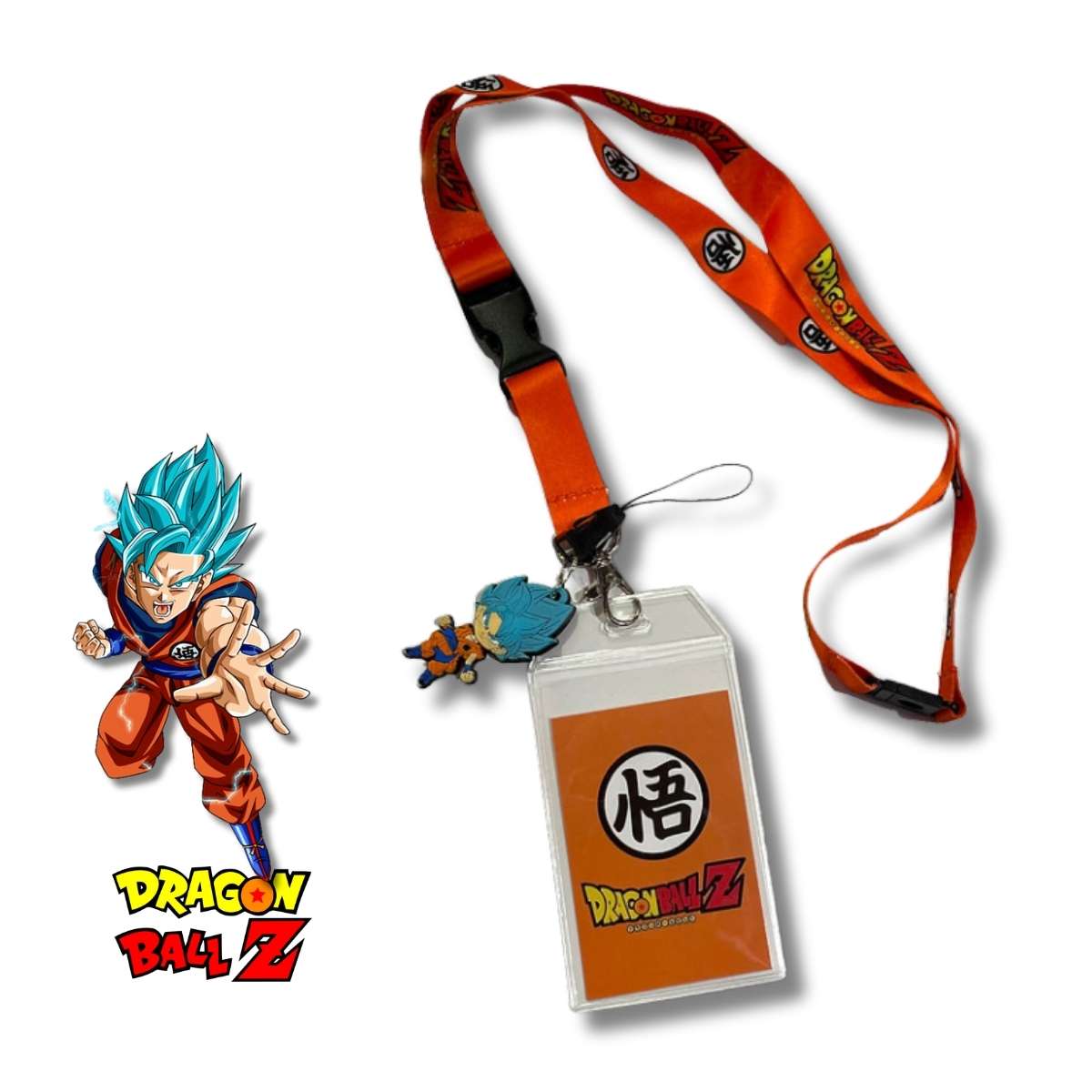 Porta Carnet Cinta Dragon Ball Goku Super Saiyan Blue