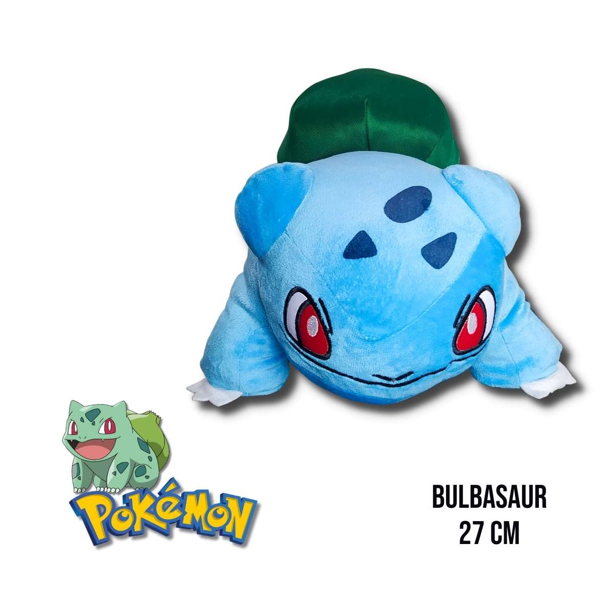 Peluche Bulbasaur 27 CM de Pokémon Vista Frontal