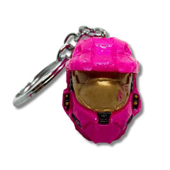 Llavero Casco Halo Fucsia tamaño pequeño