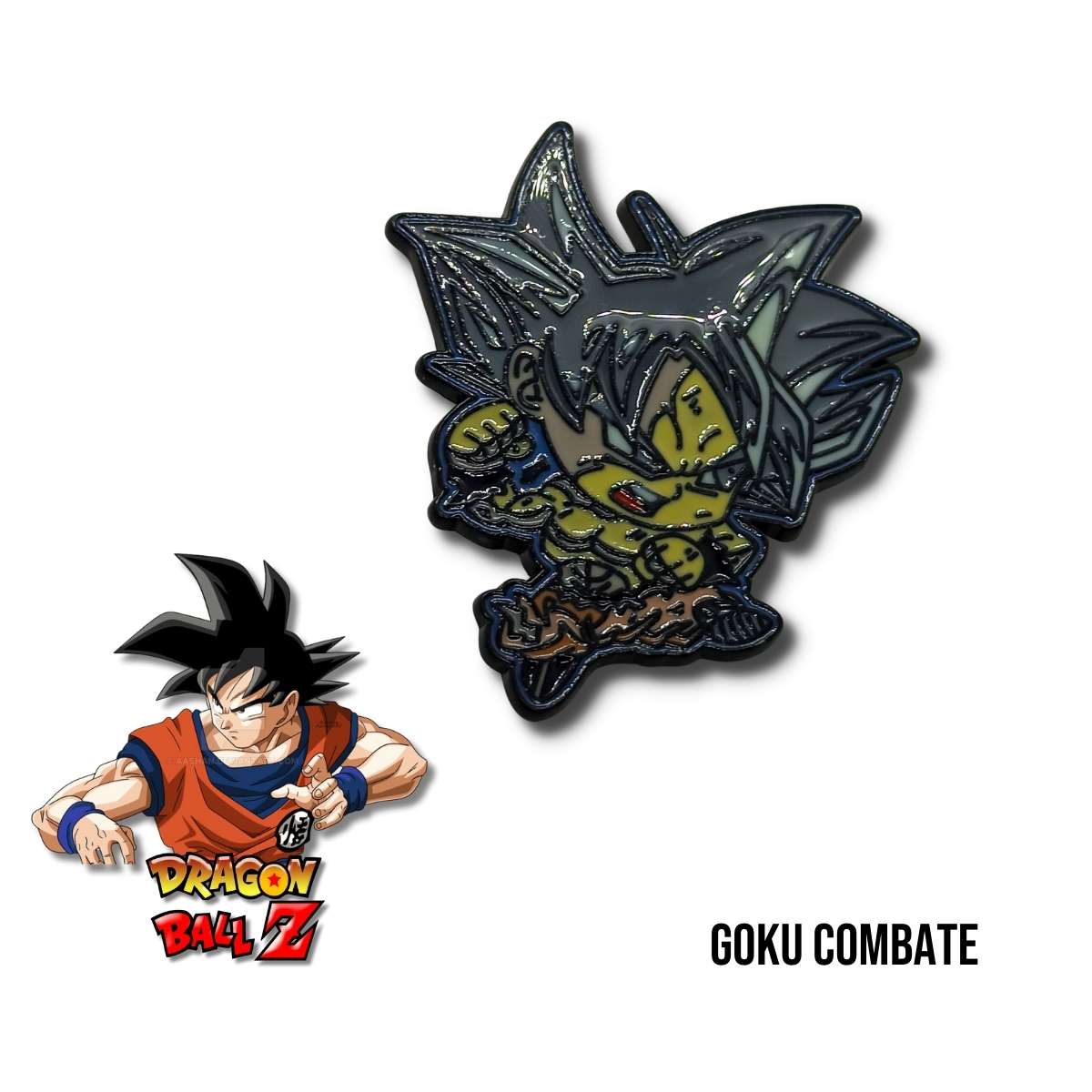 Pin Metálico Goku Combate