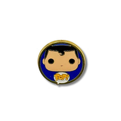Pin Metálico Superman Funko Fondo Azul
