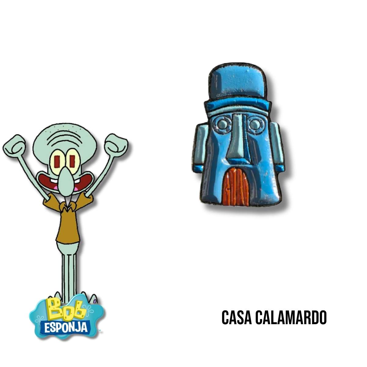 Pin Metálico Casa Calamardo