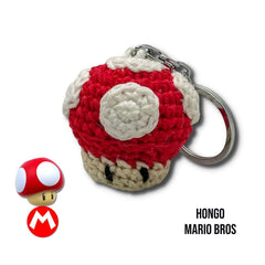 Llavero Amigurumi Hongo Mario Bros