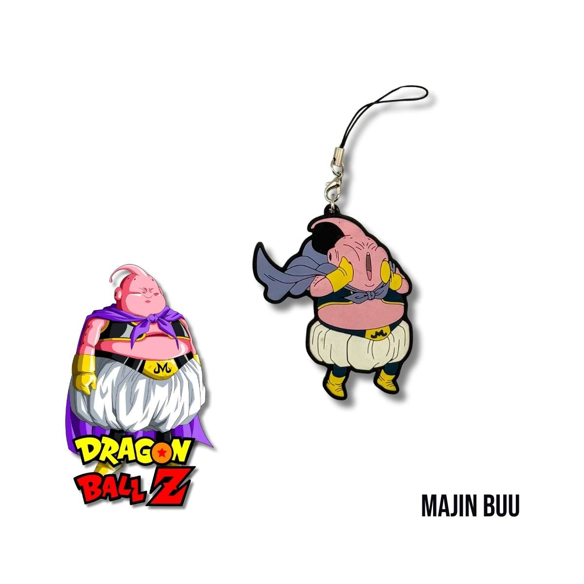 Llavero PVC Cordón Lariat Majin Buu