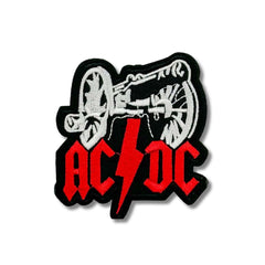 Parche Camiseta AC/DC Cañón Rojo y Blanco