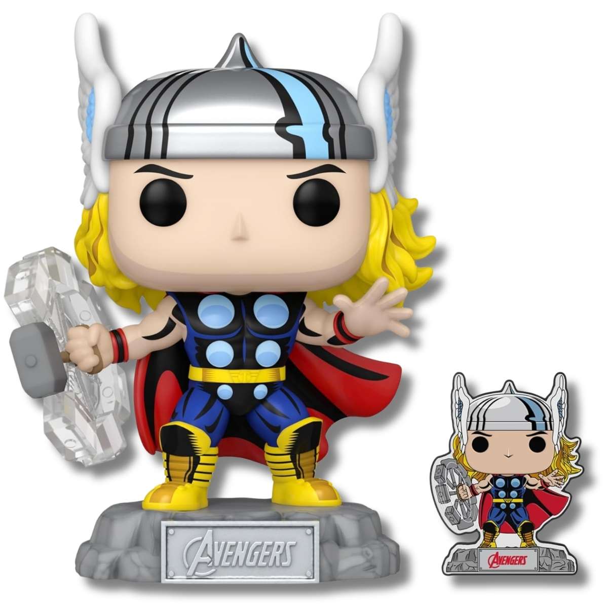 Funko Pop! & Pin Thor 1190 Sobre Base