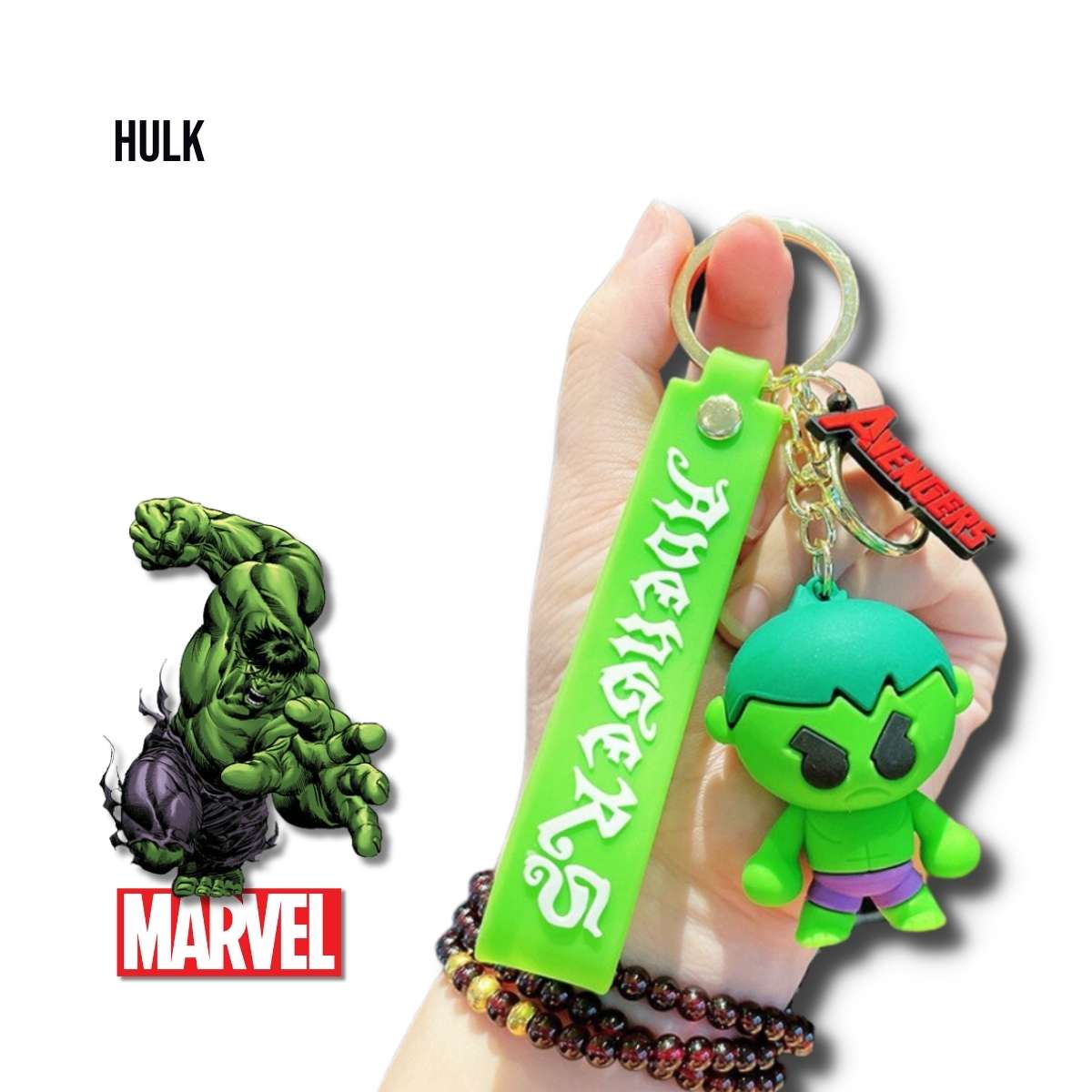 Llavero o Colgante Mochila Cute Hulk