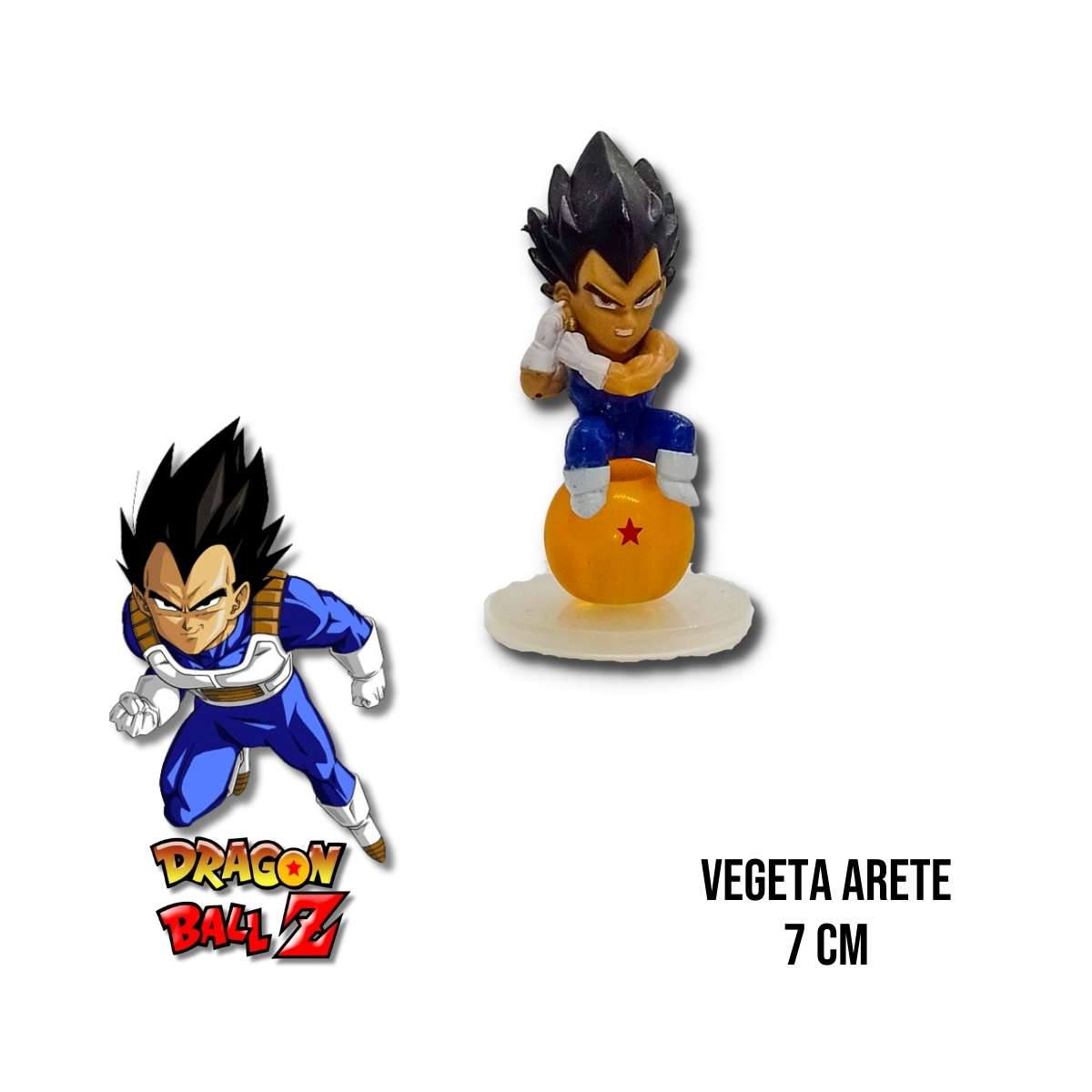 Figura Vegeta Arete 7 CM de Dragon Ball