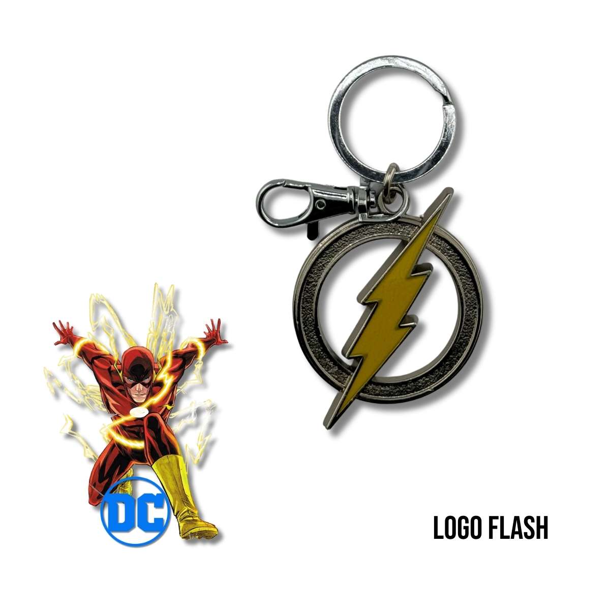 Llavero Metálico Logo Flash