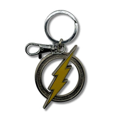 Llavero Metálico Logo Flash Rayo Amarillo