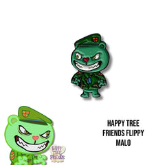 Pin Metálico Happy Tree Friends Flippy Malo