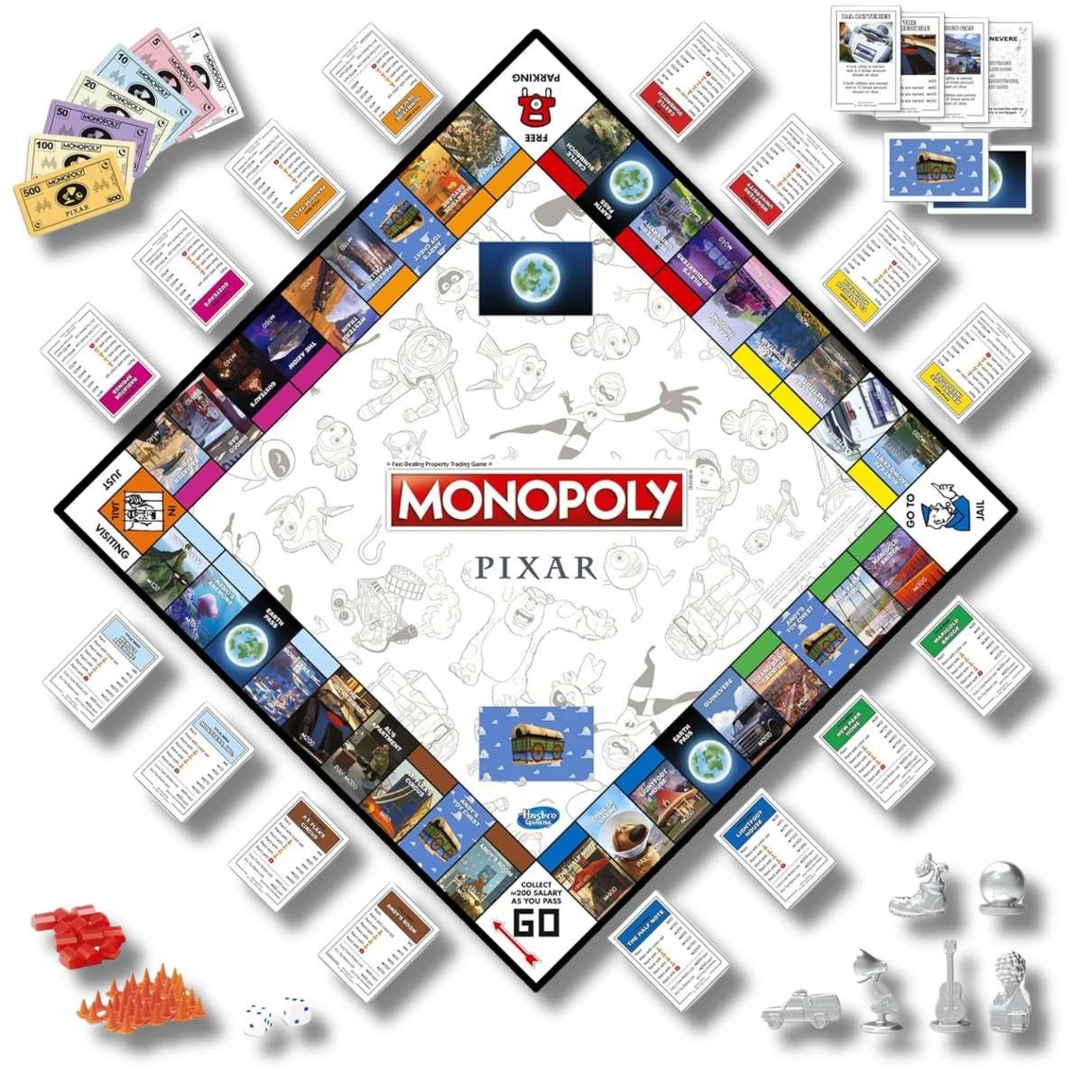 Monopoly Pixar Blanco