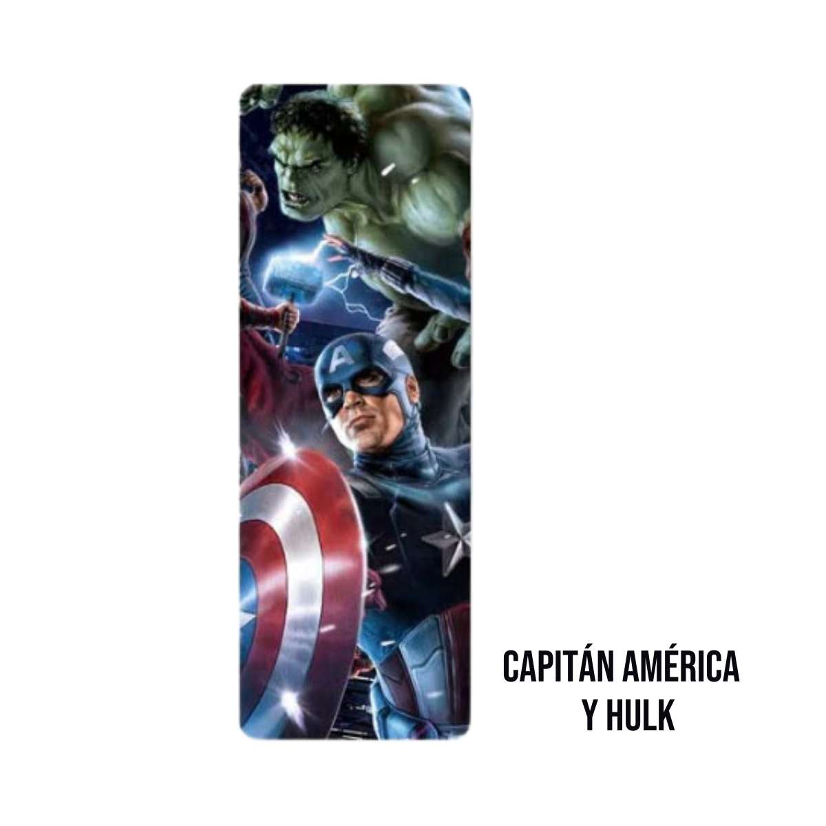 Marcapáginas Capitán América y Hulk de Marvel