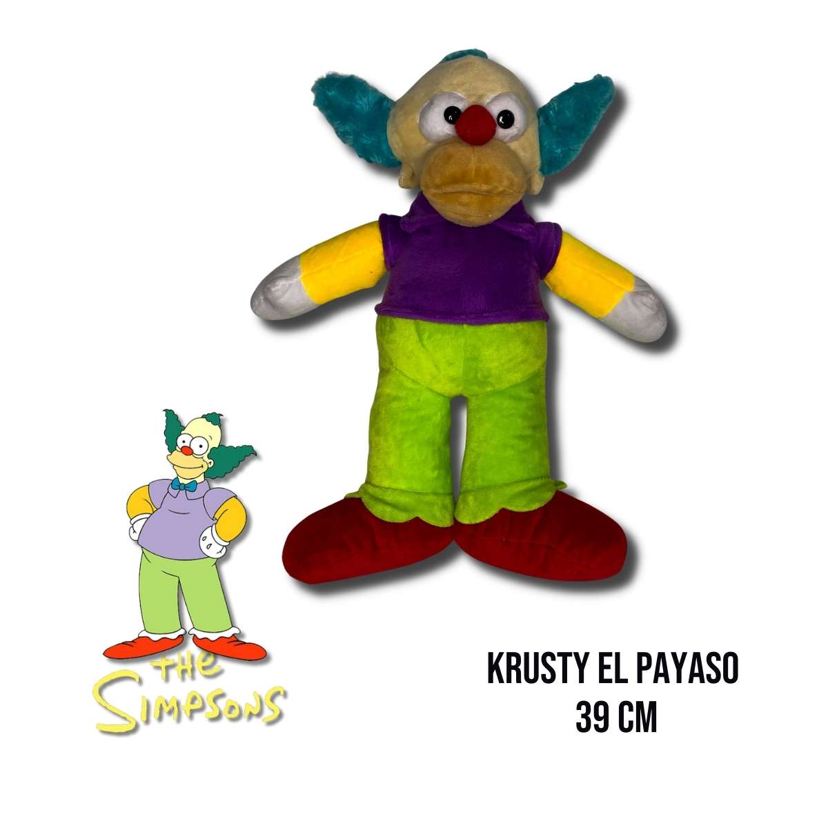 Peluche Krusty el Payaso 39 CM