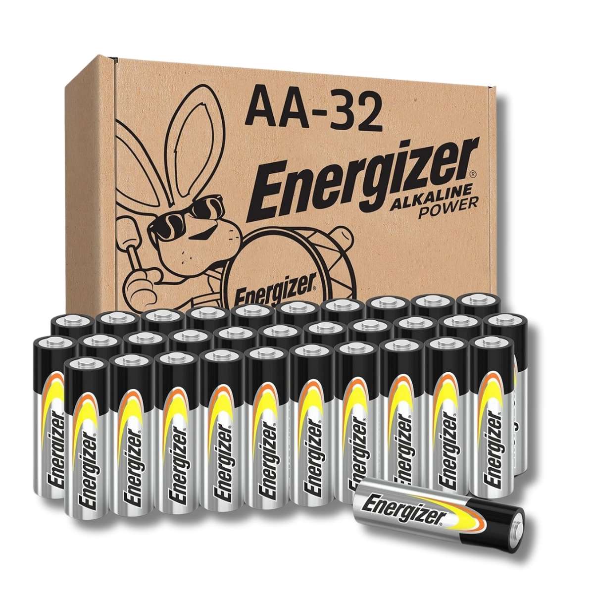 Energizer Paquete 32 Unidades Pilas alcalinas AA de larga duración