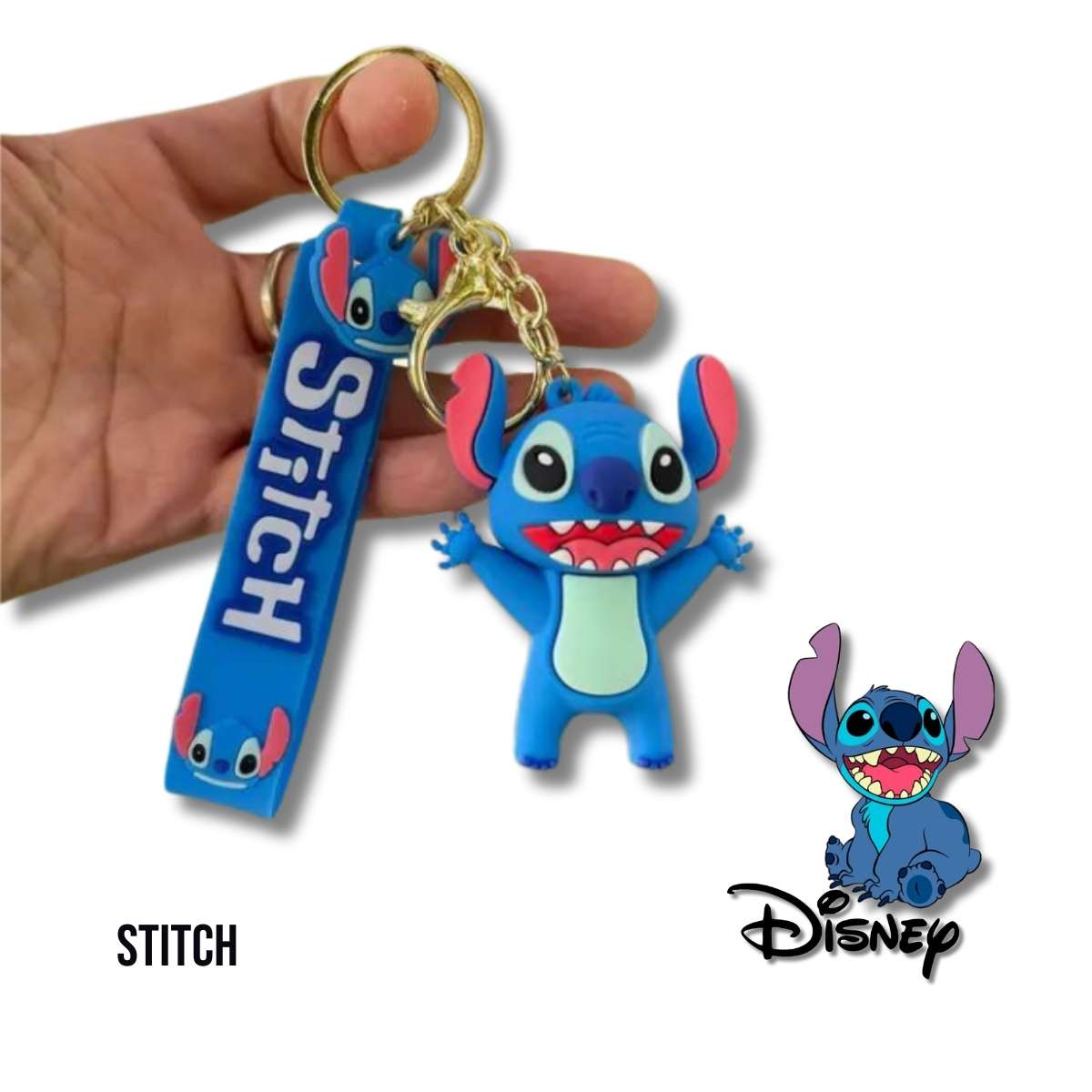 Llavero o Colgante Mochila Cute Stitch Abrazo
