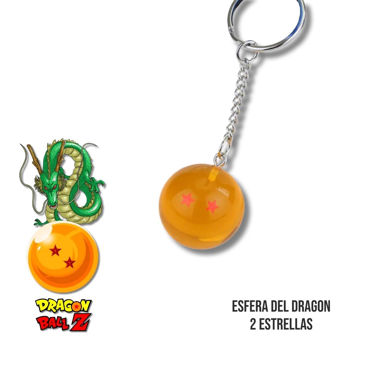 Llavero Esfera del Dragon 2 Estrellas de Dragon Ball