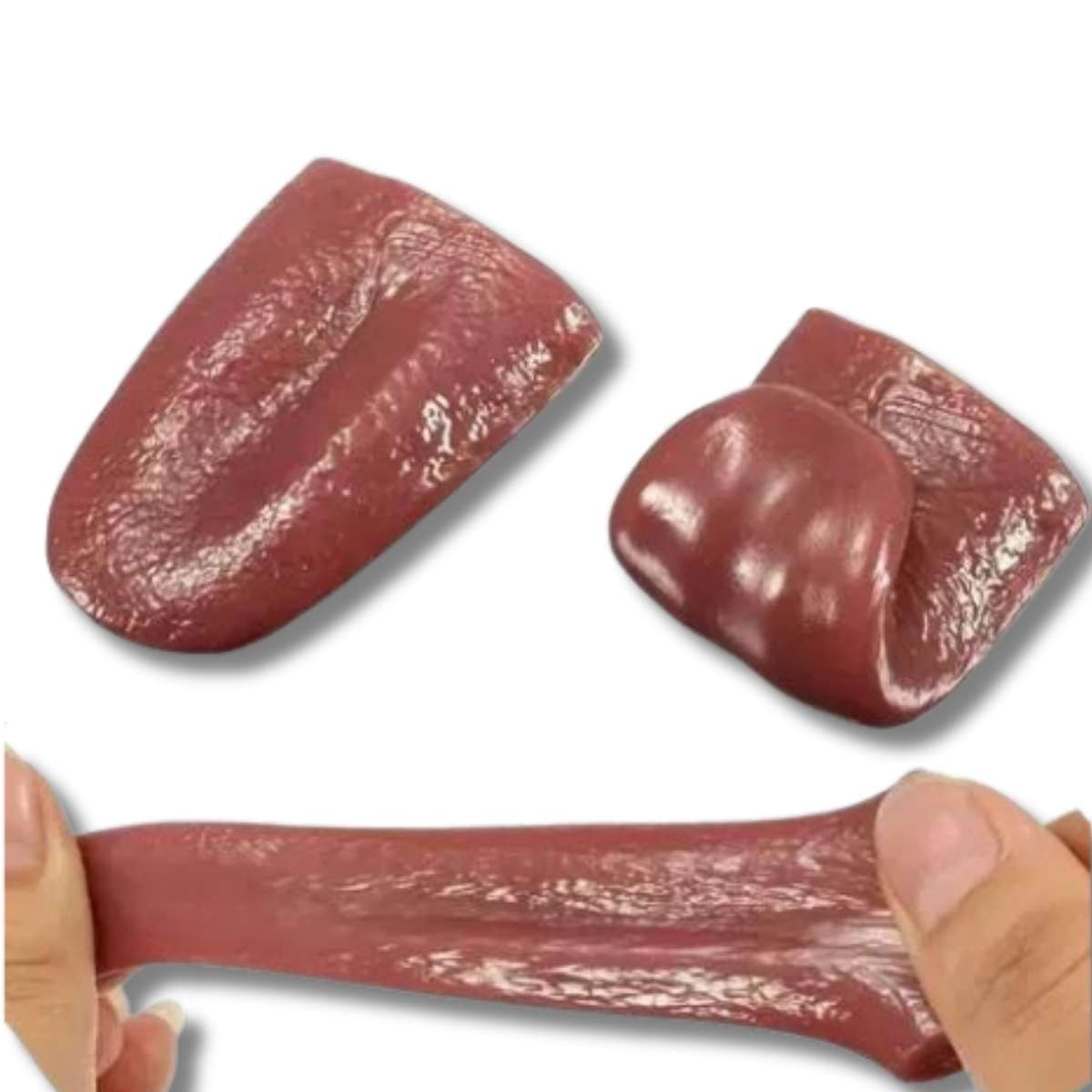 2 Lenguas Falsas Realistas para Bromas Elastica