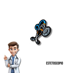 Pin Metálico Estetoscopio