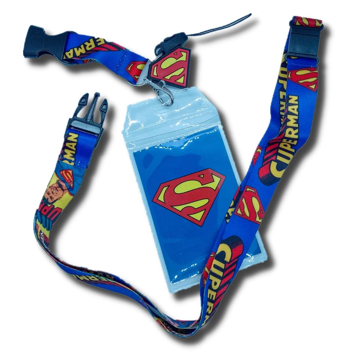 Porta Carnet Cinta Superman vista frontal