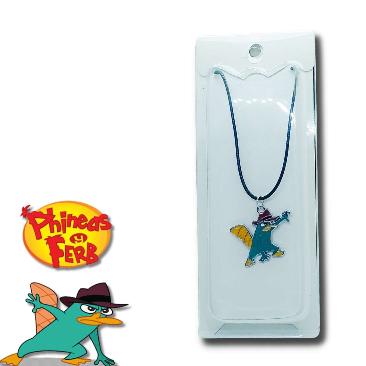Collar Perry el Ornitorrinco vista frontal con imagen tematica