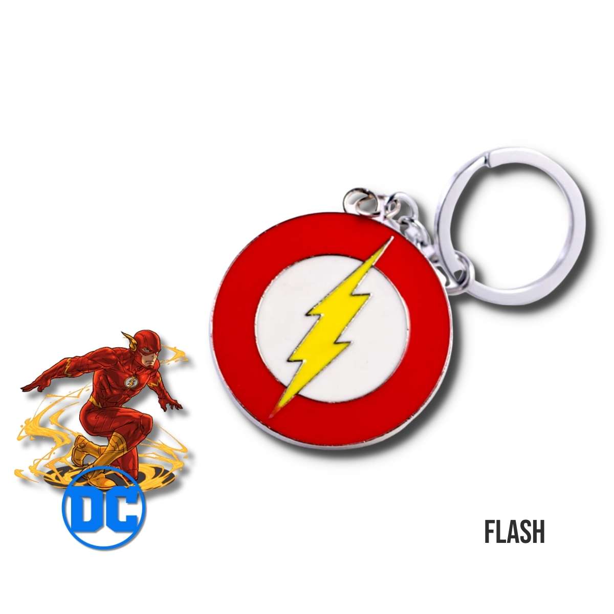 Llavero Metálico Flash Con imagen tematica