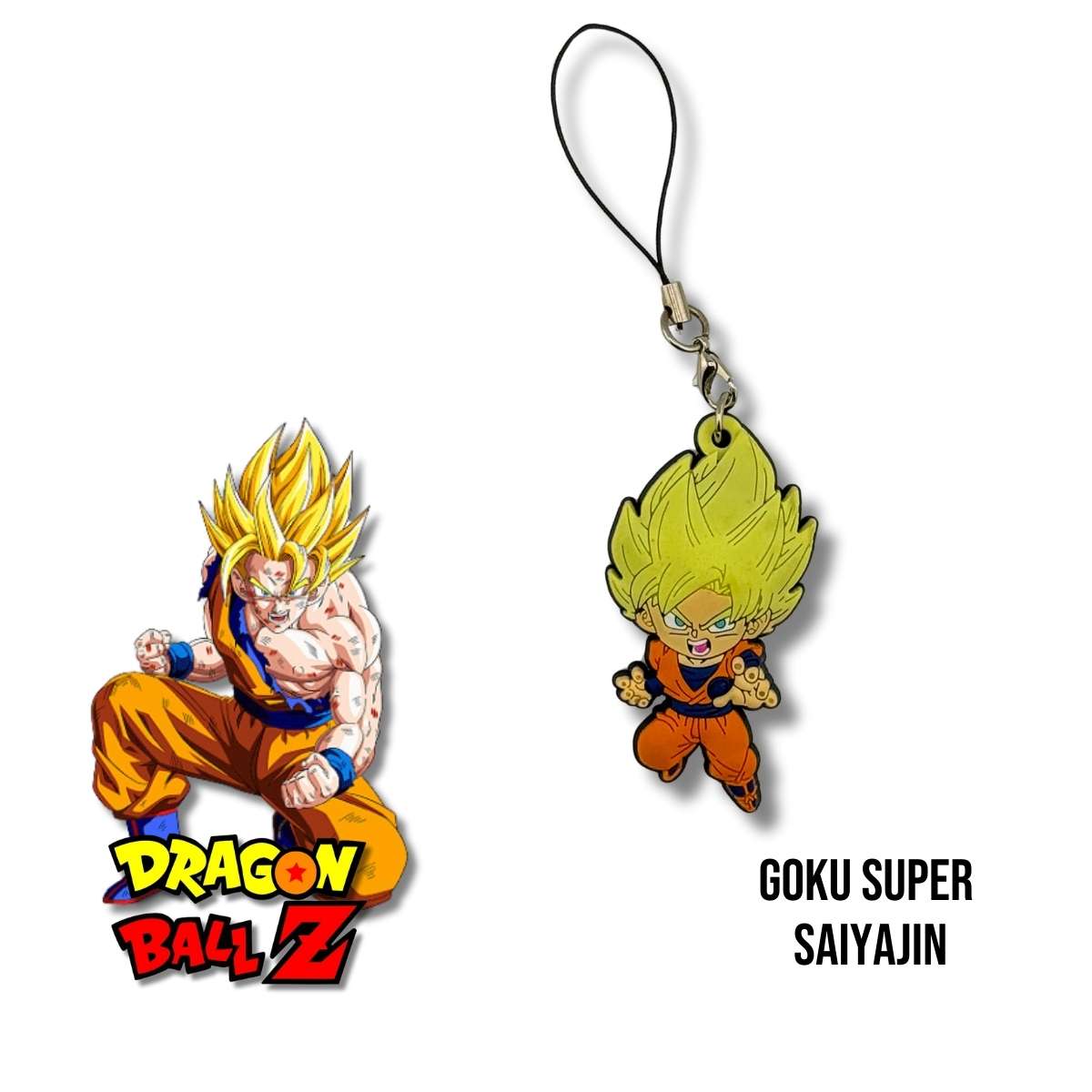 Llavero PVC Cordón Lariat Goku Super Saiyajin