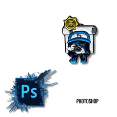 Pin Metálico Photoshop