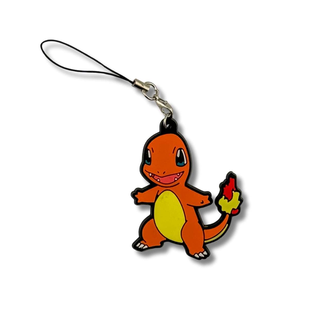 Llavero PVC Cordón Lariat Charmander Sonriendo