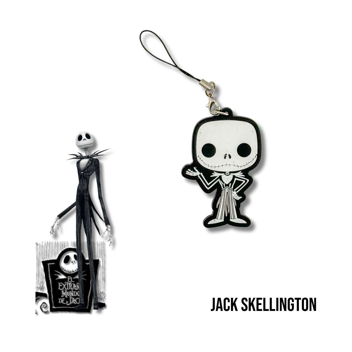 Llavero PVC Cordón Lariat Jack Skellington