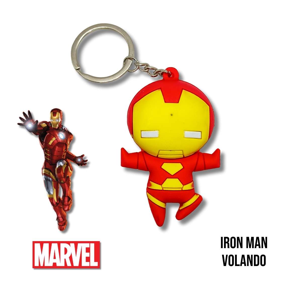 Llavero 3D PVC Iron Man Volando