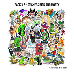 Pack x 5 Stickers Rick And Morty