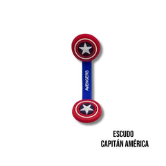 Organizador Cables Escudo Capitán América de Marvel