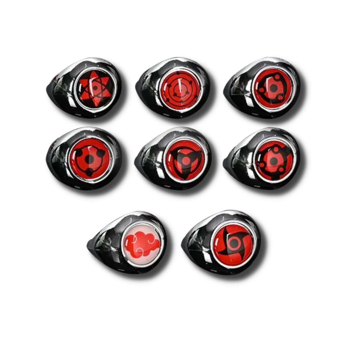 Anillos Naruto 8 Variaciones del Sharingan